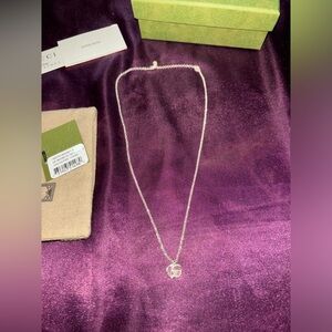 Gucci GG Marmont Sterling Silver Pendant Necklace